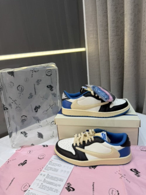 Imported Retro 1 low Fragment shoe for unisex.