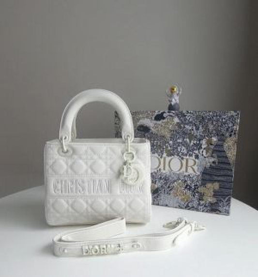 Christian Dior handbag white