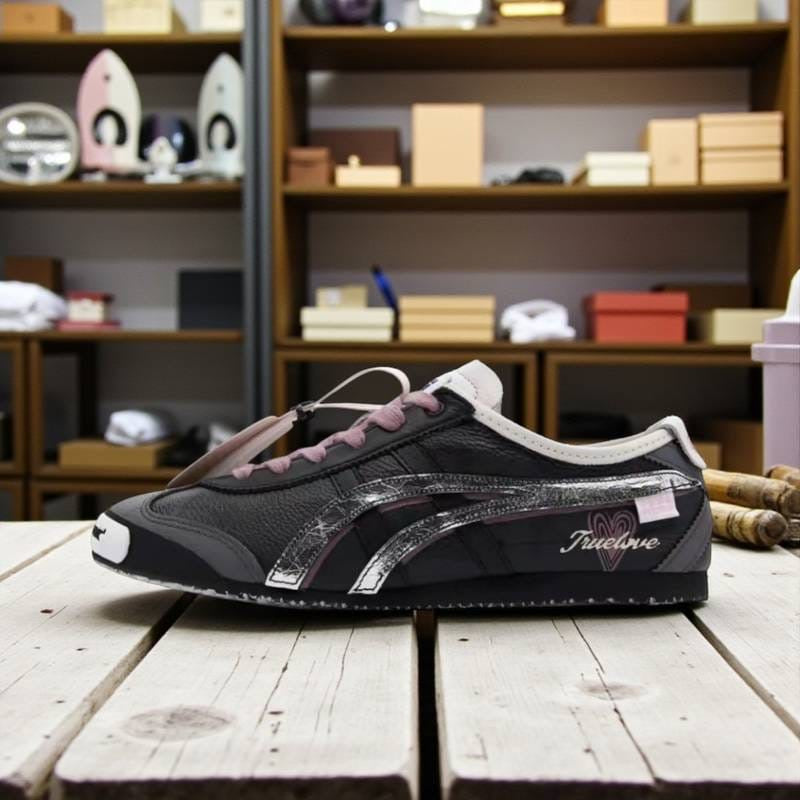 Tiger slip on black grey