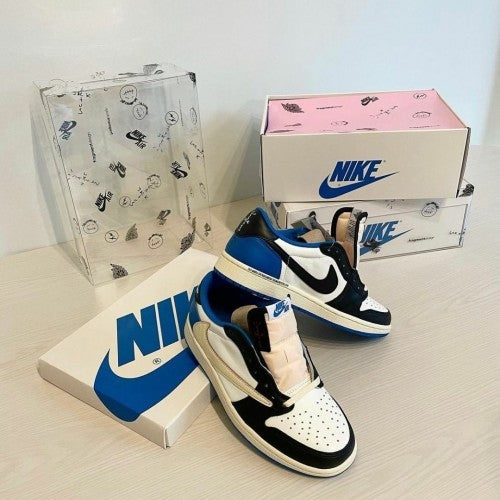 Imported Retro 1 low Fragment shoe for unisex.