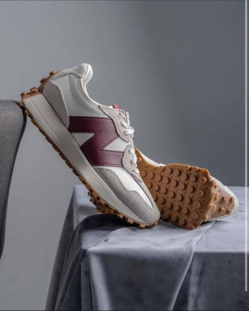 Imported NB 327 Moonbeam Maroon shoes for men .