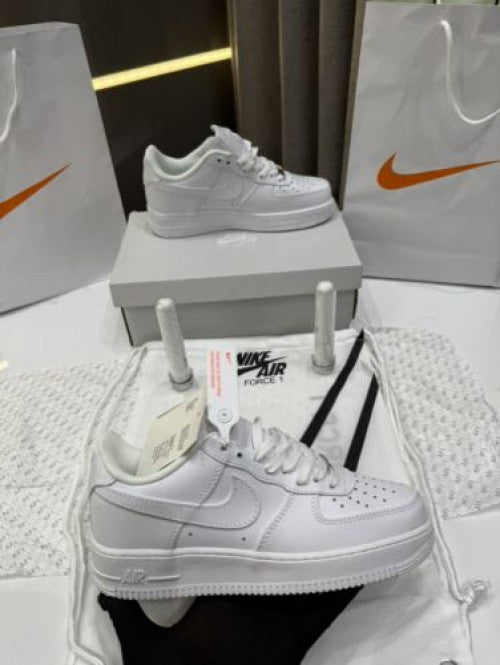 Imported AIRFORCE 1 White low for unisex.