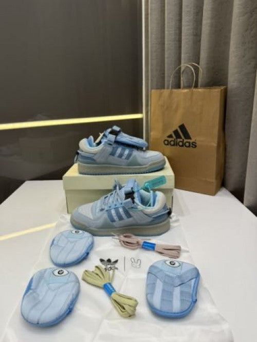luxurious adi bad bunny blue tint shoes