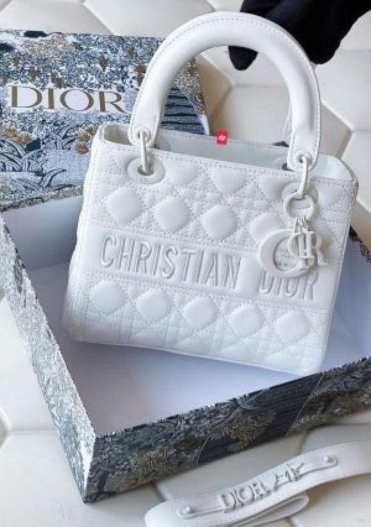 Christian Dior handbag white