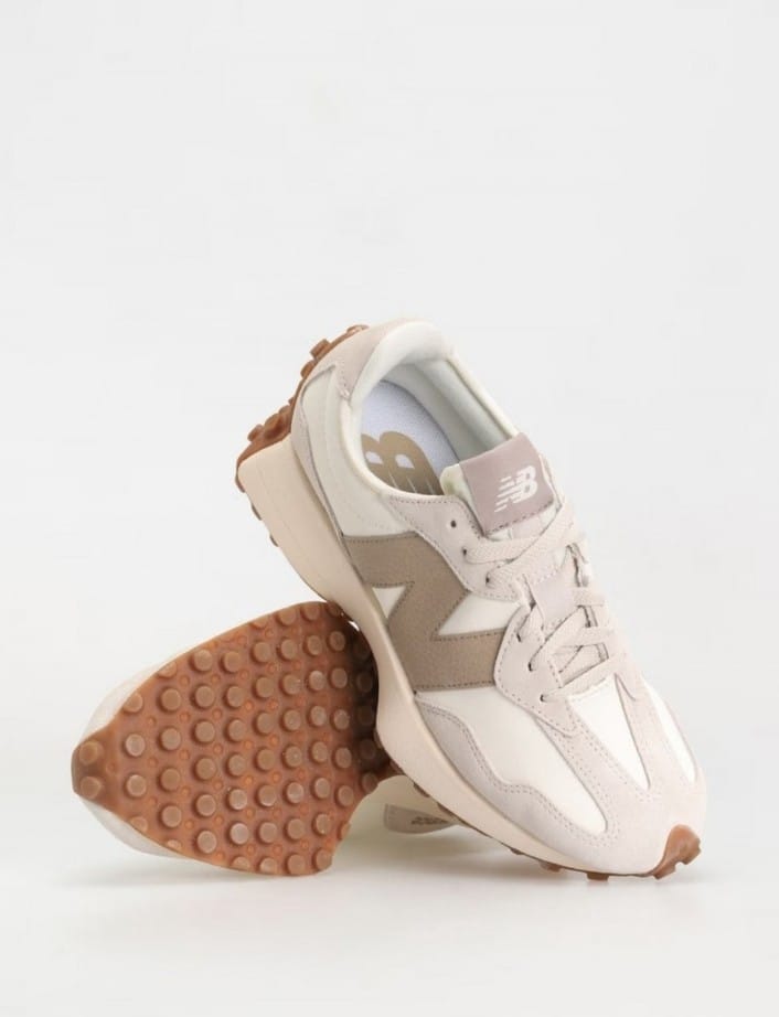 imported unisex sneakers of nb 327 beige